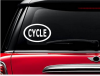 CYCLE OVAL Cycling Bicycle Cyclist Decal